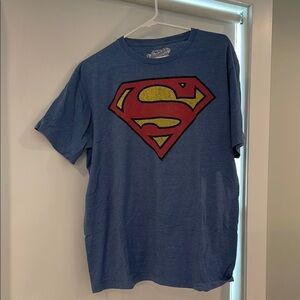 Blue Superman Logo T-Shirt